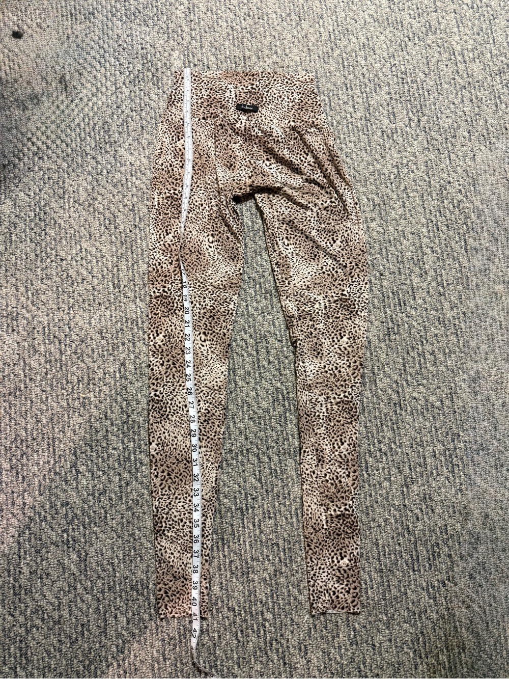 K-Deer Leopard Print Leggings - Animal Print Skinny Active Pants